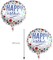 7Pieces Happy Birthday Banner Foil Balloon Set 18inch Star and Circle Mylar Foil Balloon for Kids & Adults Birthday Decorations and Party Supplies Favor